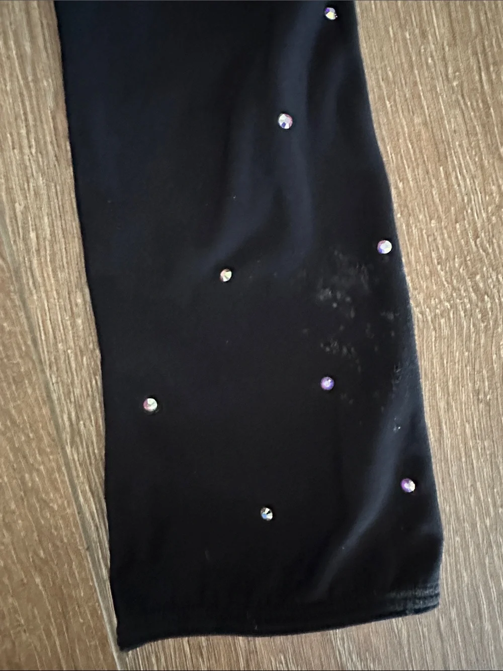 Karisma Black Leggings with Star & Rhinestone Detail.
